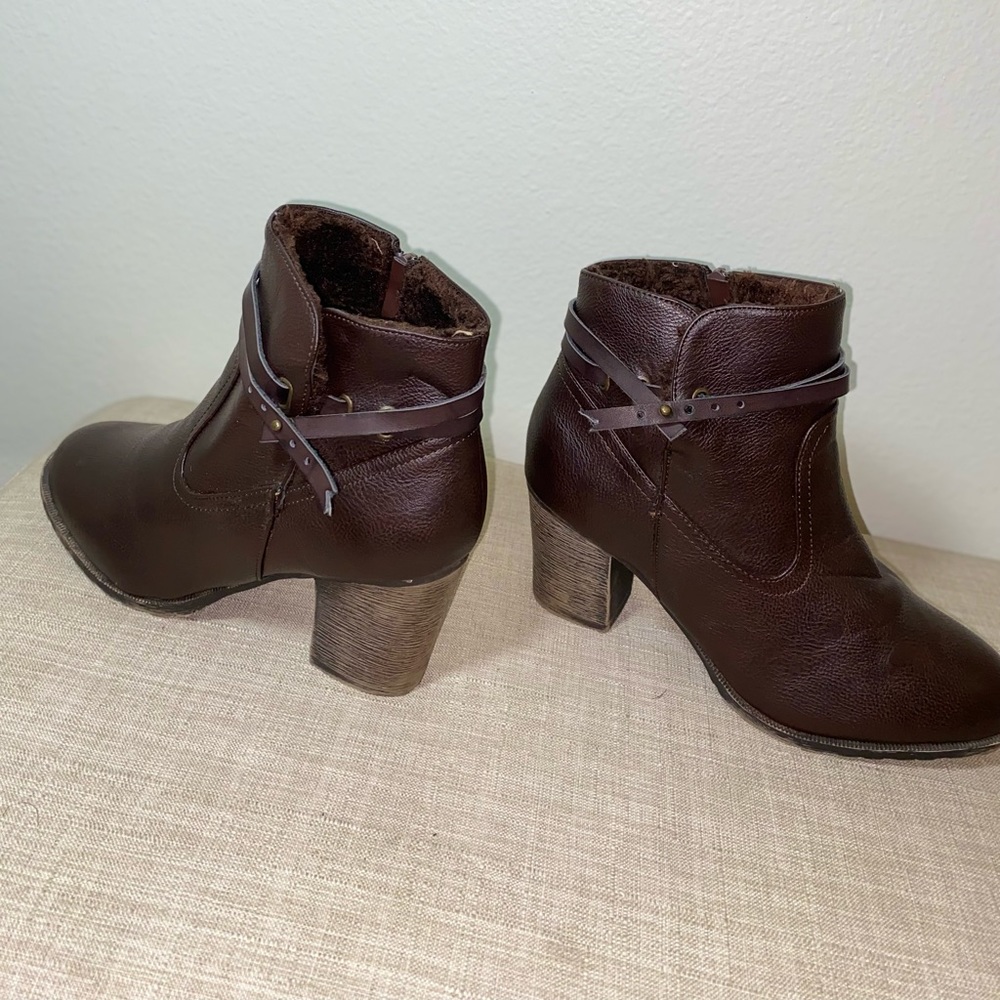 BAMBOO Brown Ankle Boots